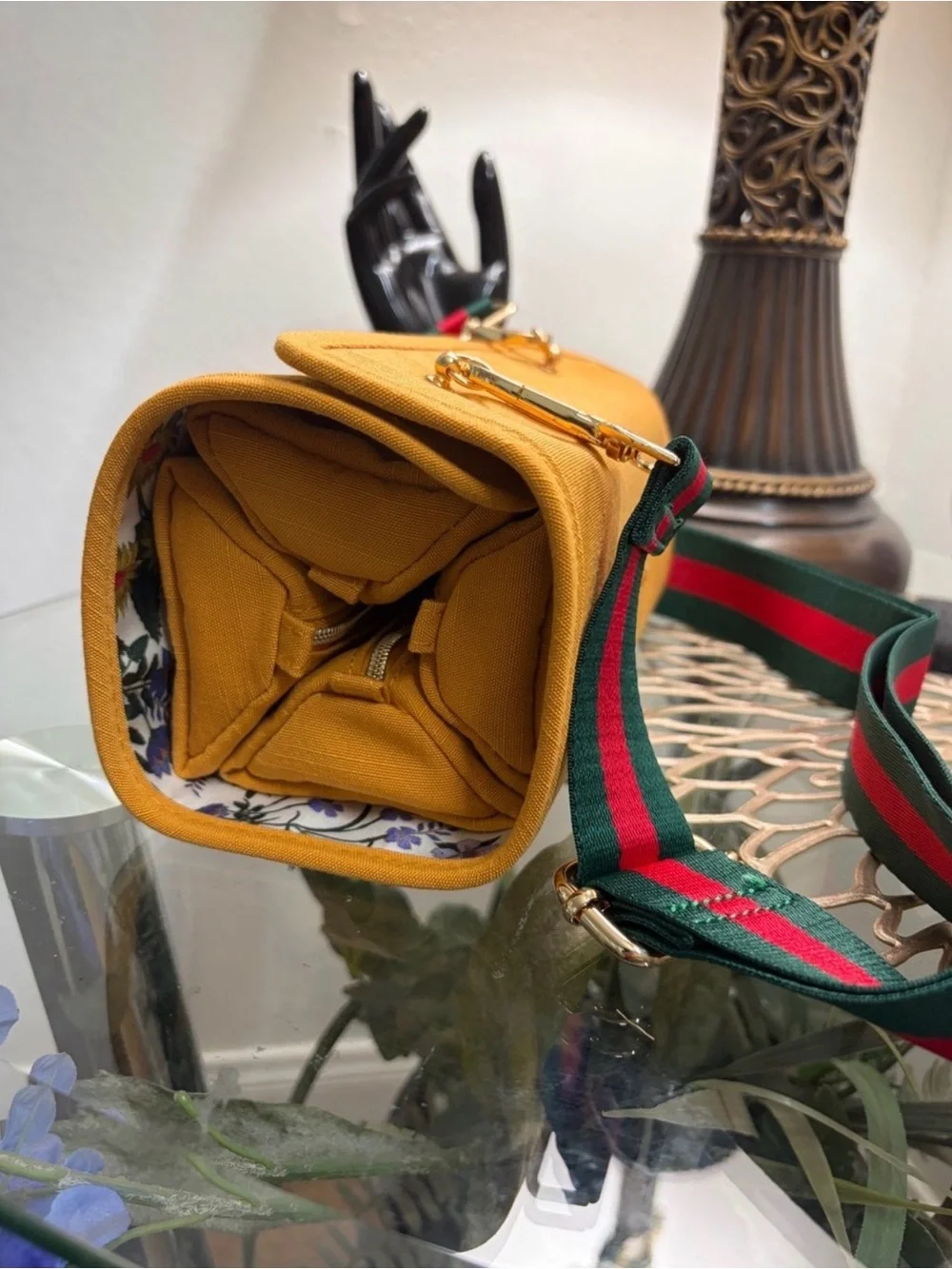 Gucci mustards yellow cylinder from beauty collection.